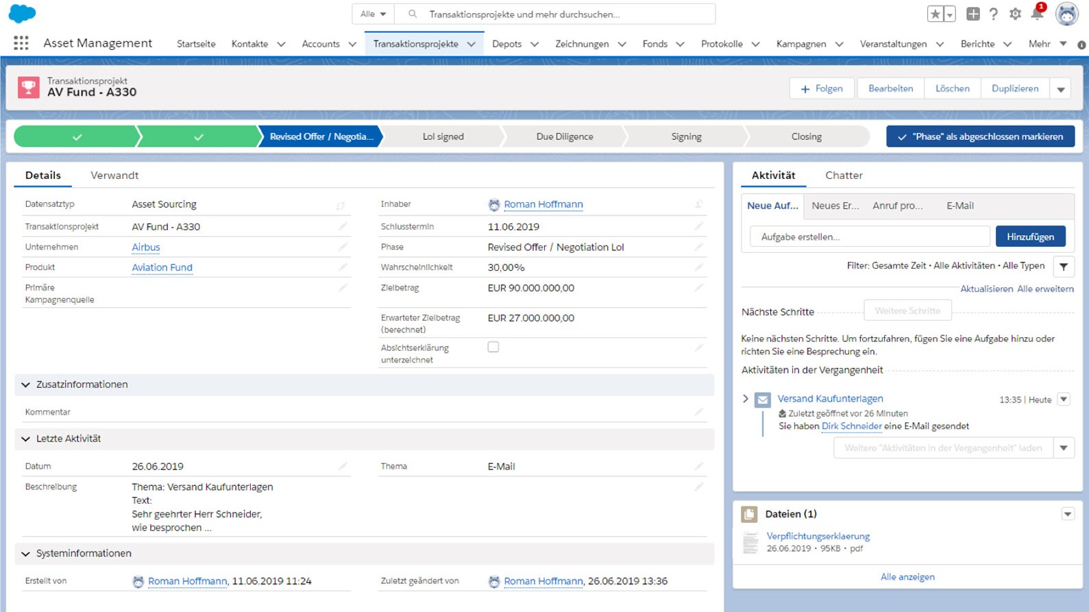 Asset Sourcing & Pipeline